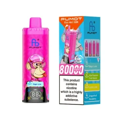 Fumot ECO 4in1 80K Puffs Disposable Vape 1 Magic Love & Kiwi Passion Fruit Guava & Dragonfruit Raspberry & Lemon Lime