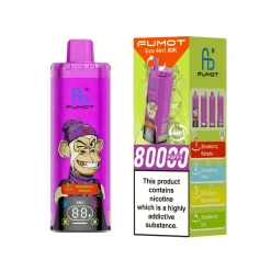 Fumot ECO 4in1 80K Puffs Disposable Vape 3 Strawberry Banana & Strawberry Kiwi & Strawberry Watermelon & Strawberry Ic