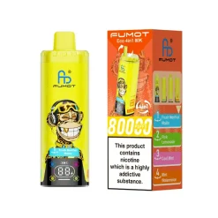 Fumot ECO 4in1 80K Puffs Disposable Vape 4 Fresh Menthol Mojito & Pink Lemonade & Cool Mint & Mint Watermelon